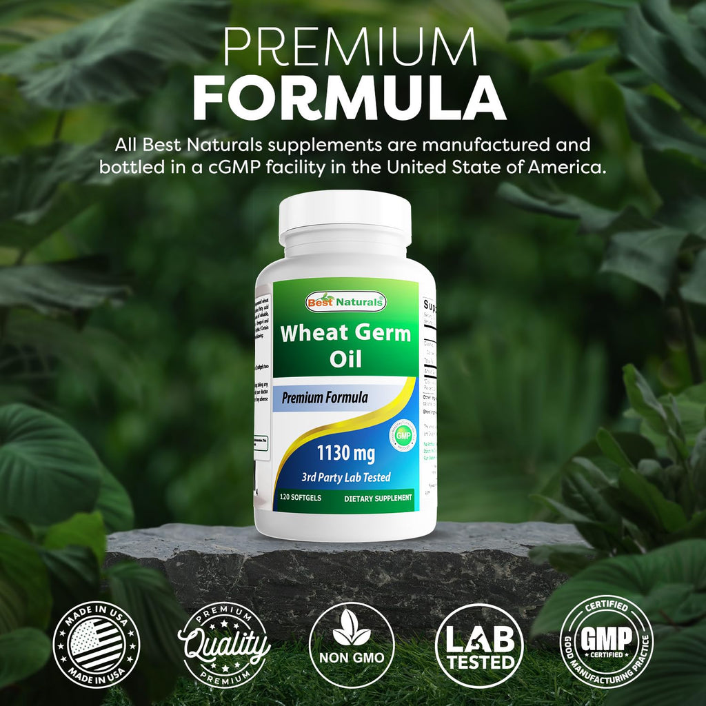 Best Naturals Wheat Germ Oil 1130 mg - 120 Softgels - image 5
