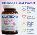 VIVANUTRA D-Mannose 2000mg with Cranberry & Hibiscus - 120 Capsules - image 4