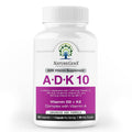 NatureGenX ADK10 Vitamin A D3 K2 Bone Health - 90 Capsules