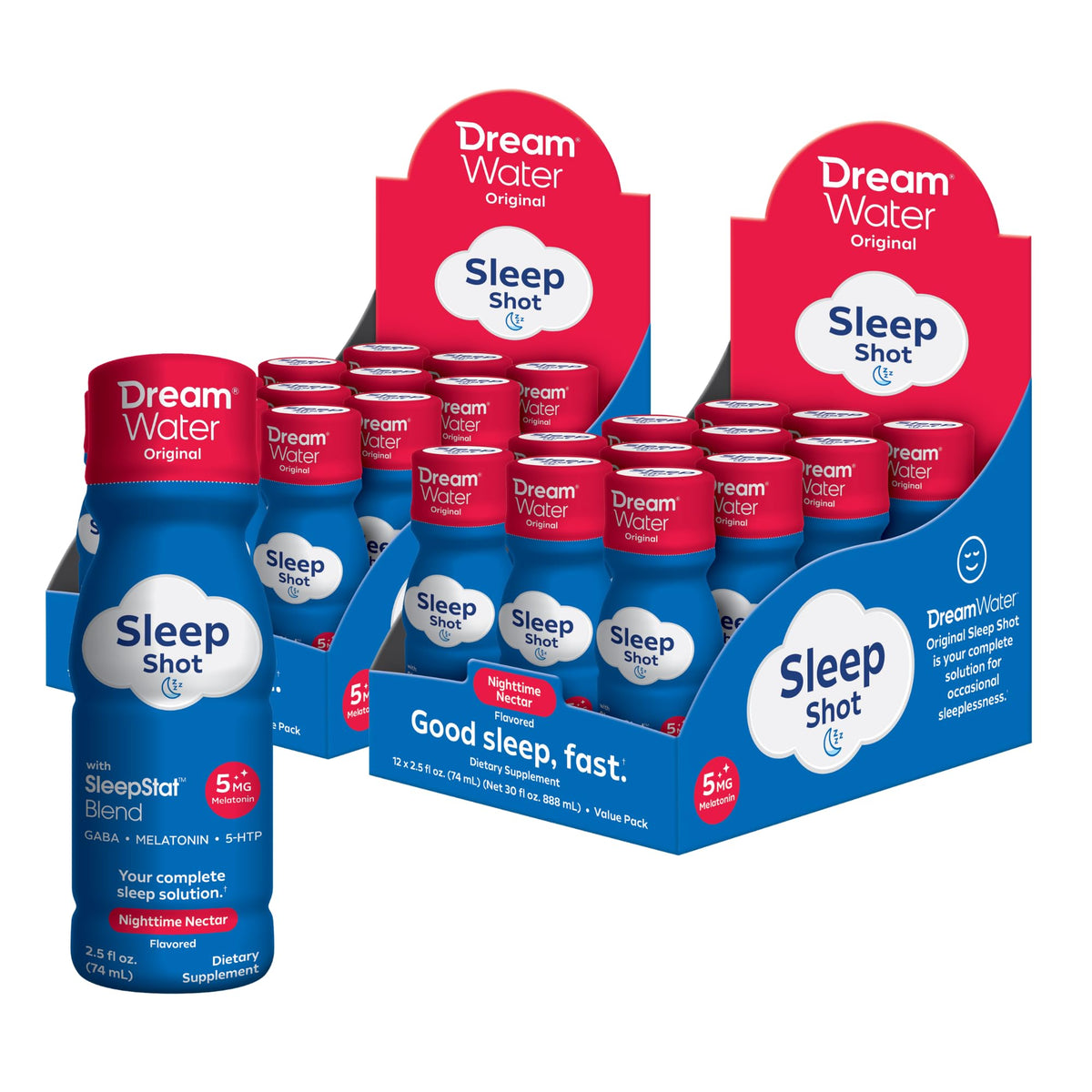 Dream Water Nighttime Nectar Sleep Aid Drink - 24 Pack