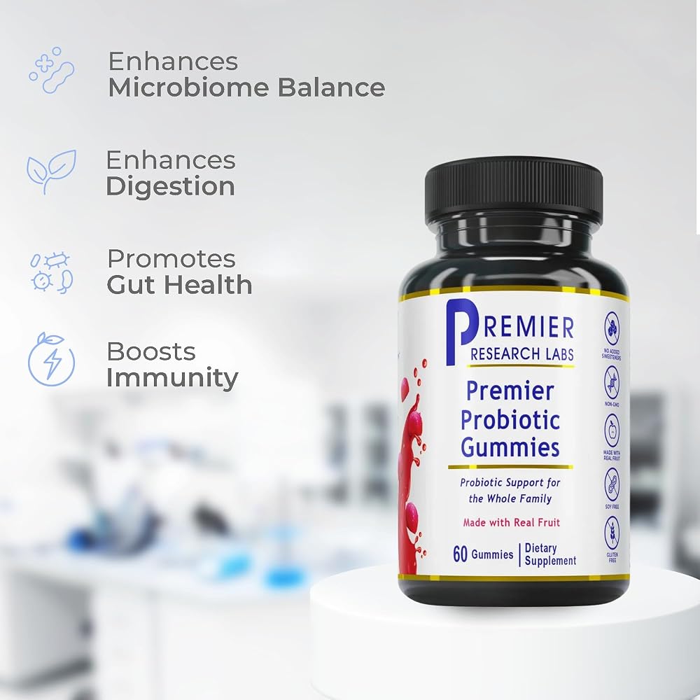 Premier Research Labs Probiotic Gummies for Gut Health - 60 Gummies - image 4