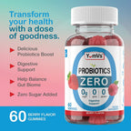 YUM-V'S Sugar Free Probiotic Gummies 5 Billion CFU - 120 Count - image 2