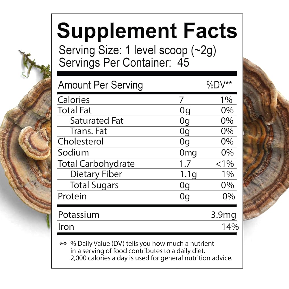 One Farm by WAAYB Organic Turkey Tail Mushroom Powder - 80 Ounce - image 6