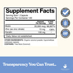 American Standard Supplements Biotin 20,000mcg with Keratin & Zinc - image 2