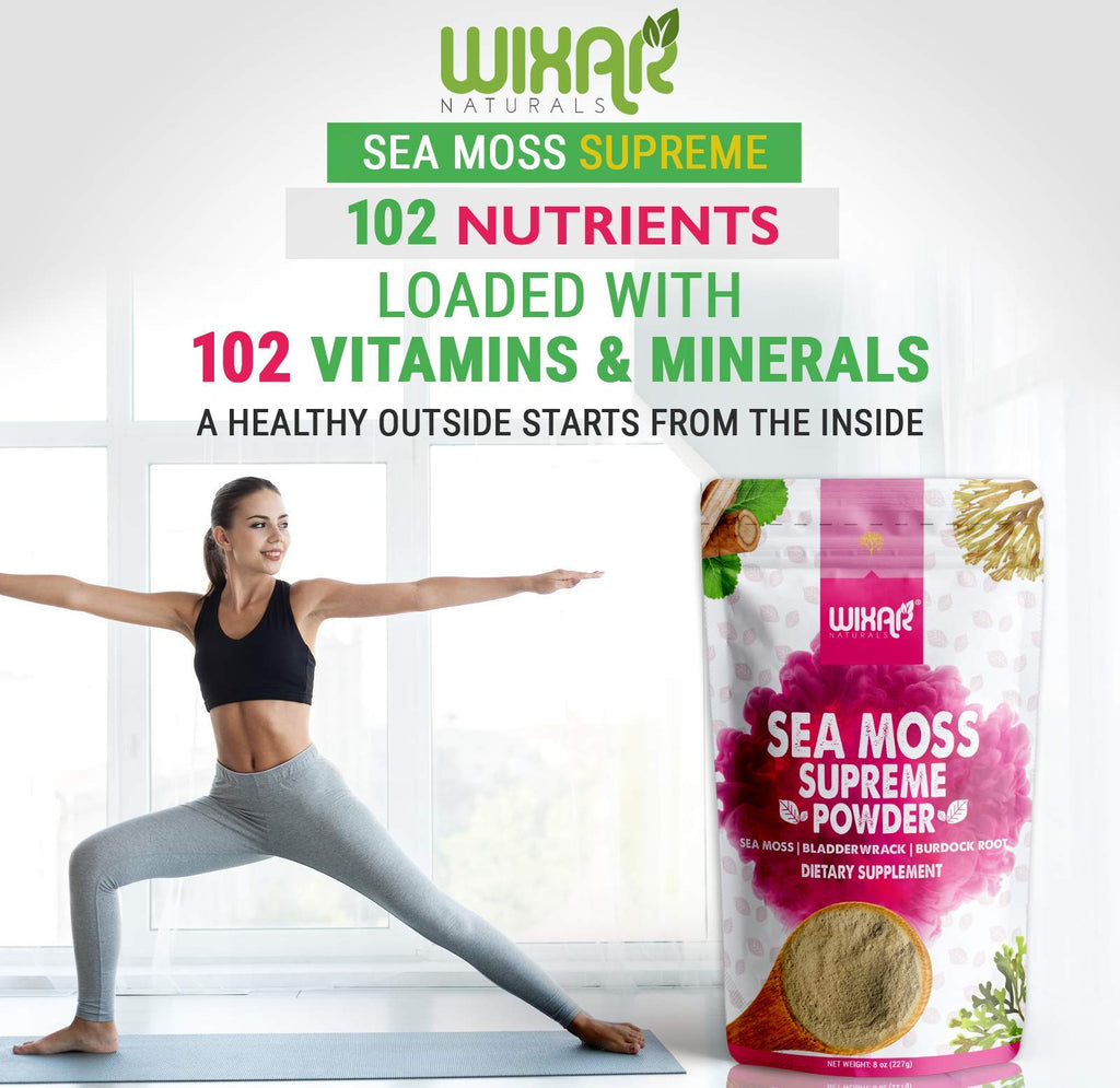 WIXAR NATURALS Sea Moss Powder with Bladderwrack & Burdock - 8 Ounces - image 7