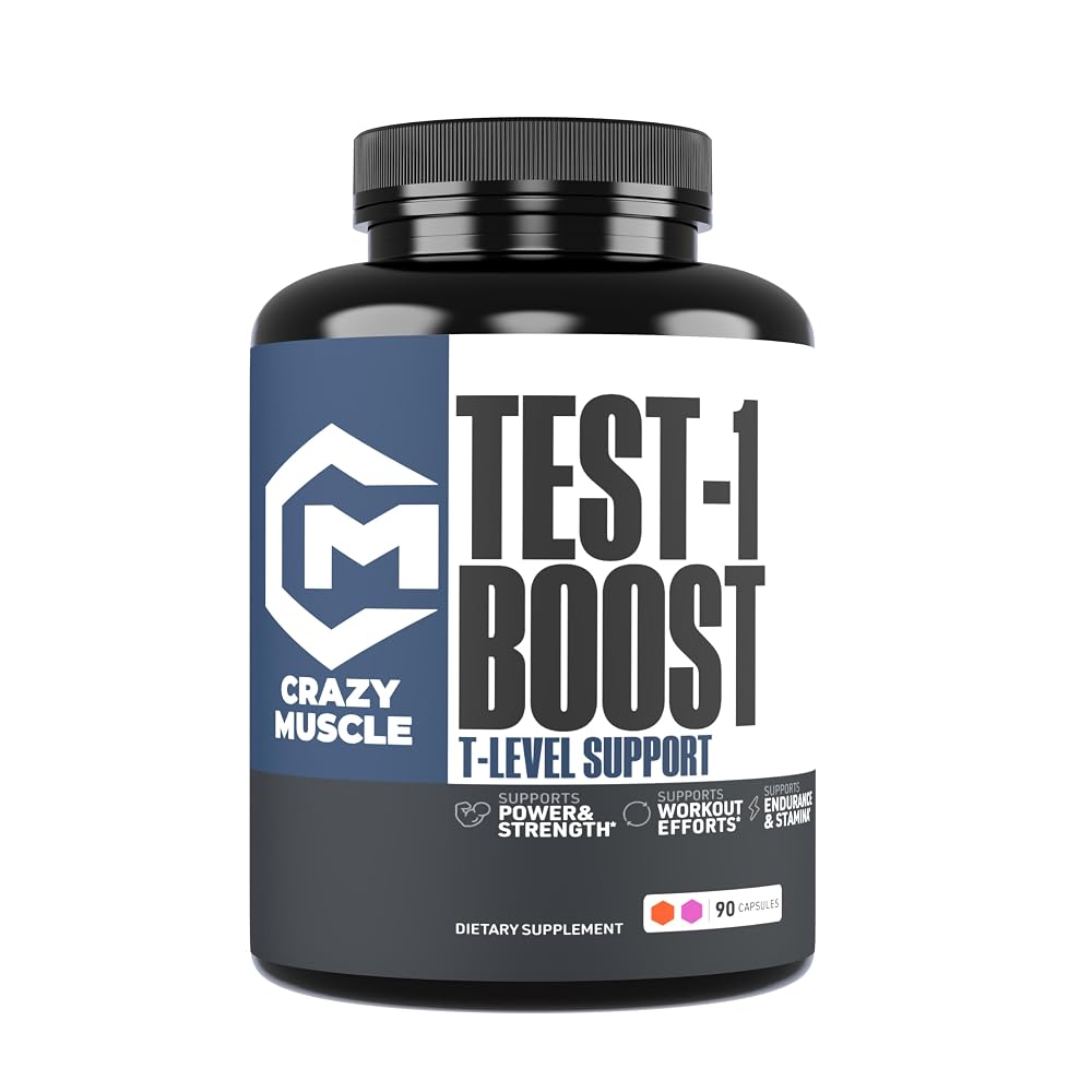Crazy Muscle Booster for Men and Women - 90 Capsules