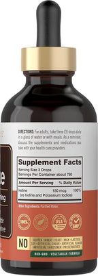 Carlyle Liquid Iodine Drops 150 mcg - 4 fl oz - image 2