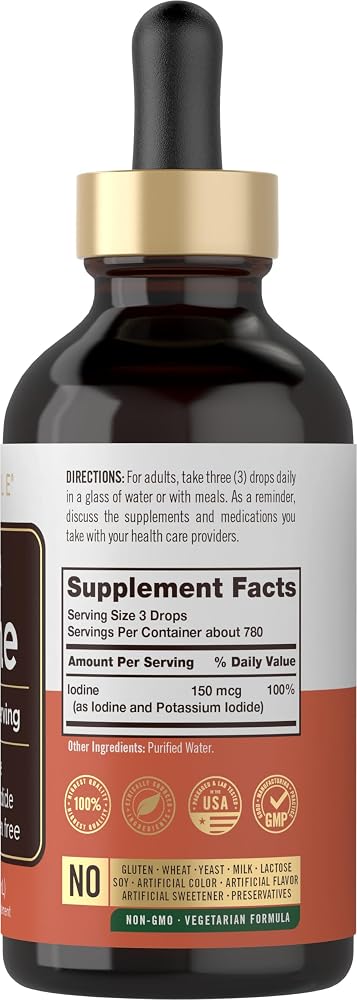 Carlyle Liquid Iodine Drops 150 mcg - 4 fl oz - image 2