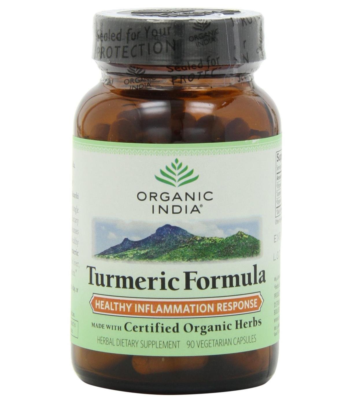 Organic India Turmeric Formula - 90 Vegetarian Capsules