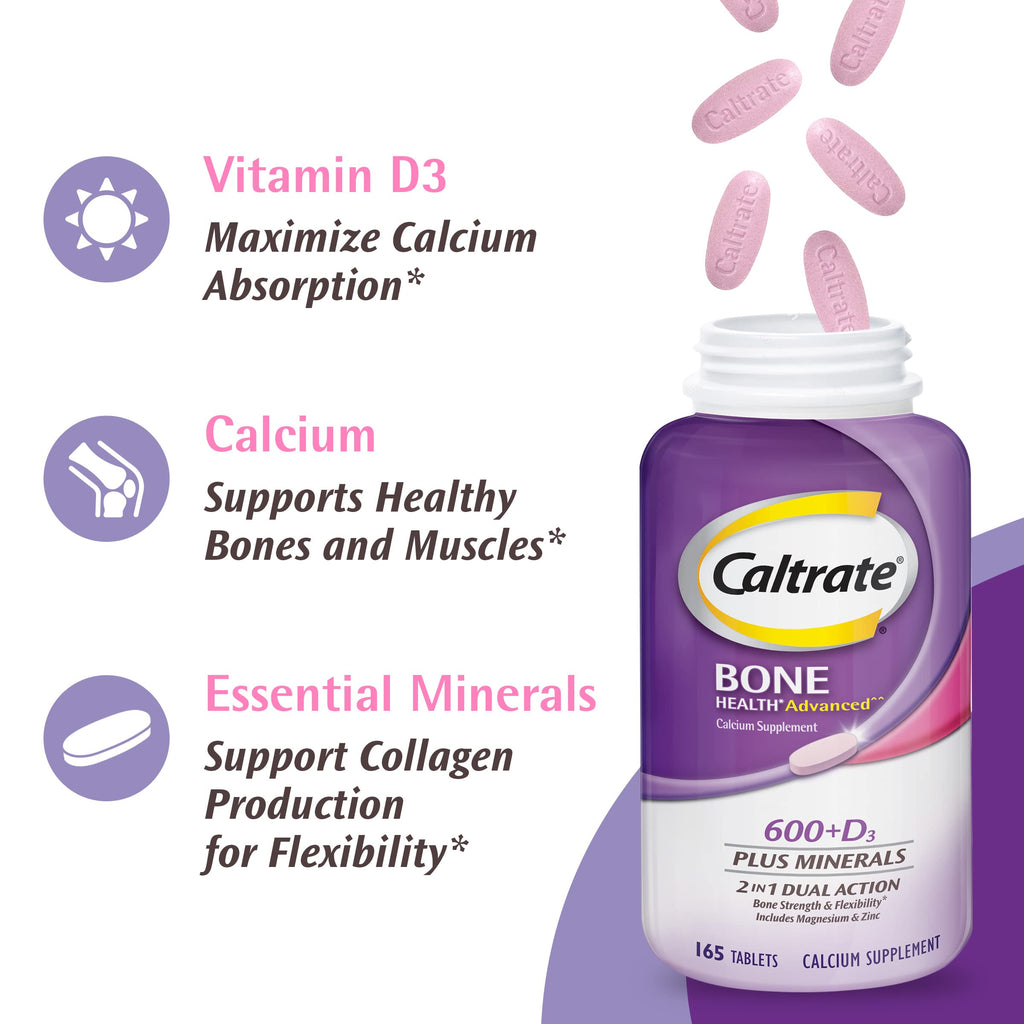Caltrate 600 Plus D3 Plus Minerals Calcium and Vitamin D Supplement