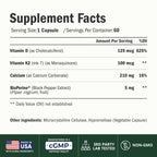 Vimerson Health Vitamin D3 K2 Calcium Supplement - 60 Capsules - image 2
