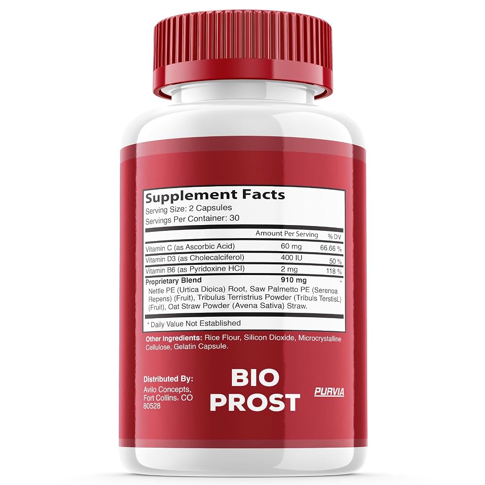 Purvia Bio Prost Advanced Formula Supplement - 180 Capsules - image 3