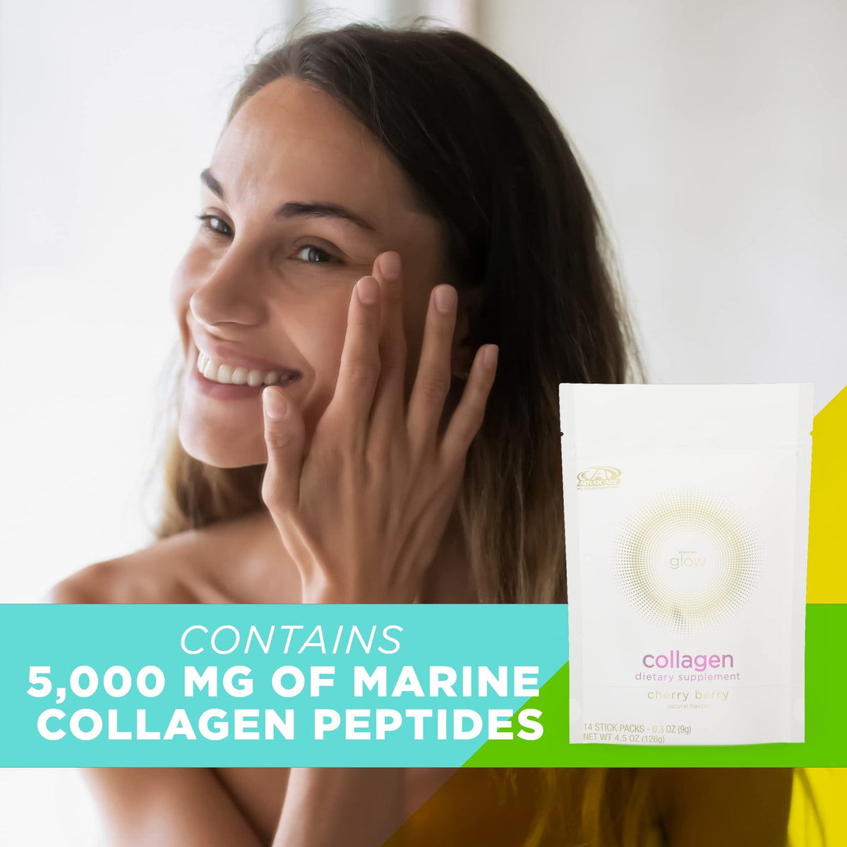 AdvoCare Glow Marine Collagen Powder - 14 Stick Packs - image 4