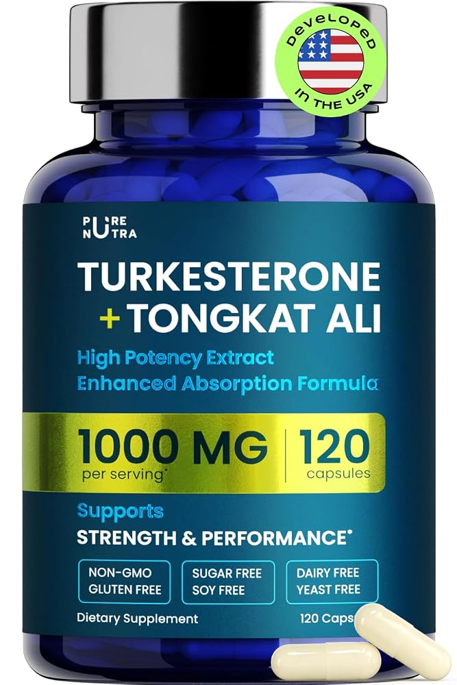 PureNutra Organic Turkesterone Tongkat Ali for Men