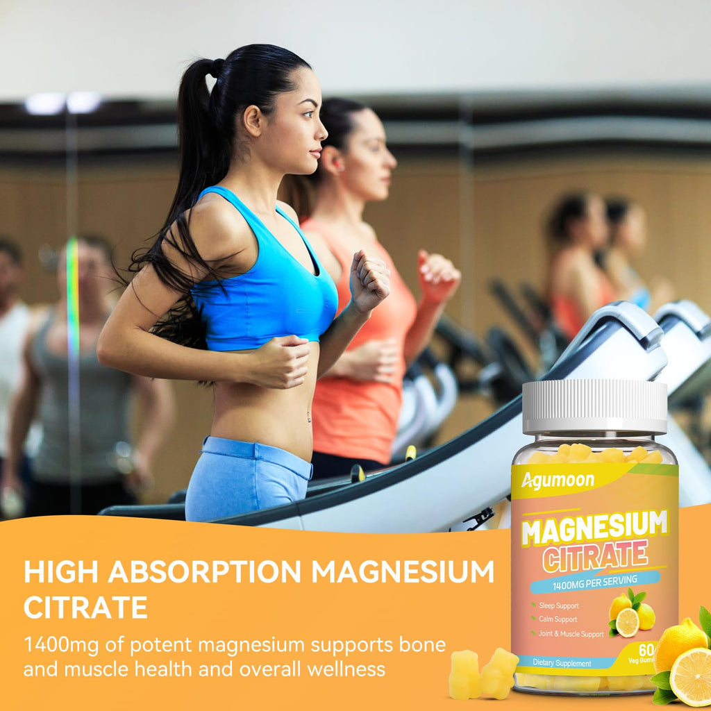 Agumoon Magnesium Citrate Gummies 1400mg - 60 Count - image 4