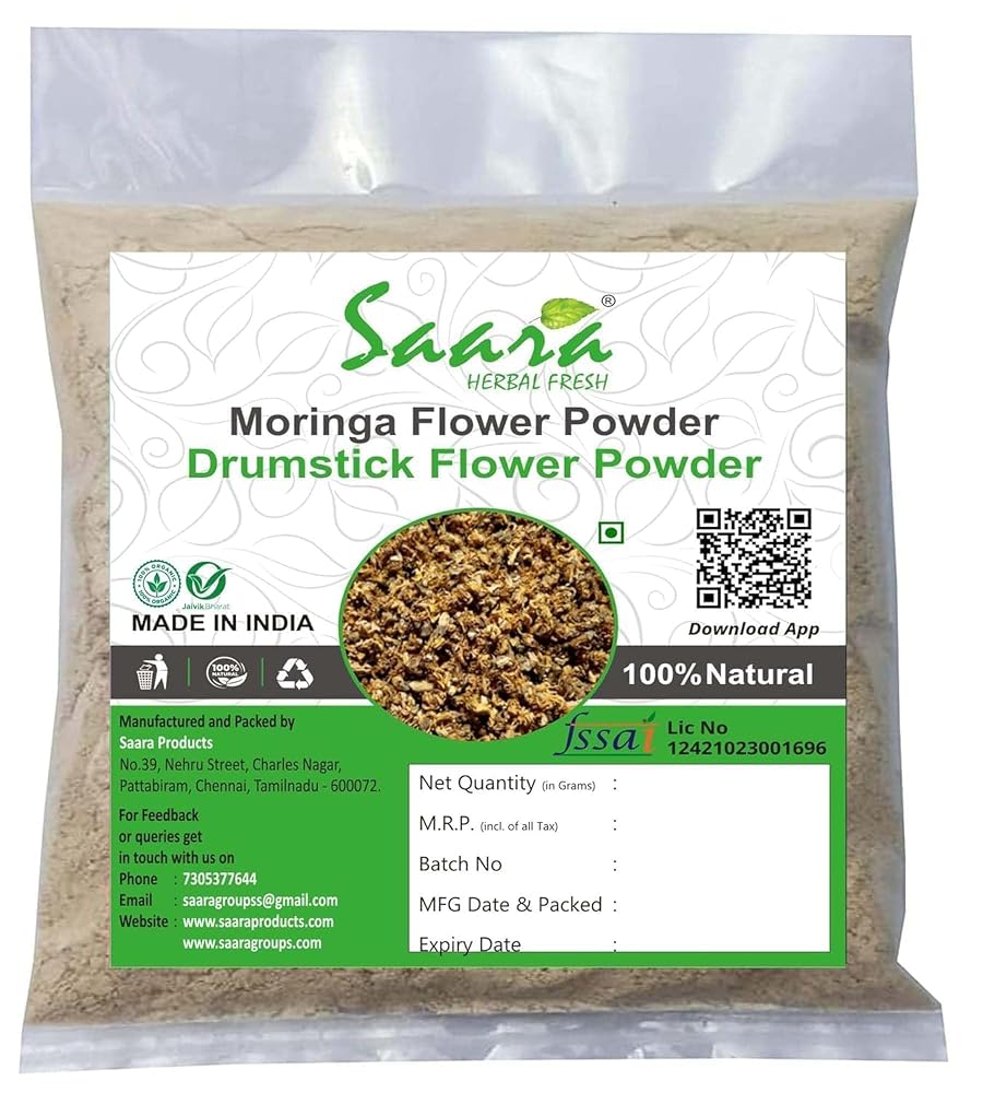Generic Moringa Flower Powder Herbal Supplement - 100g