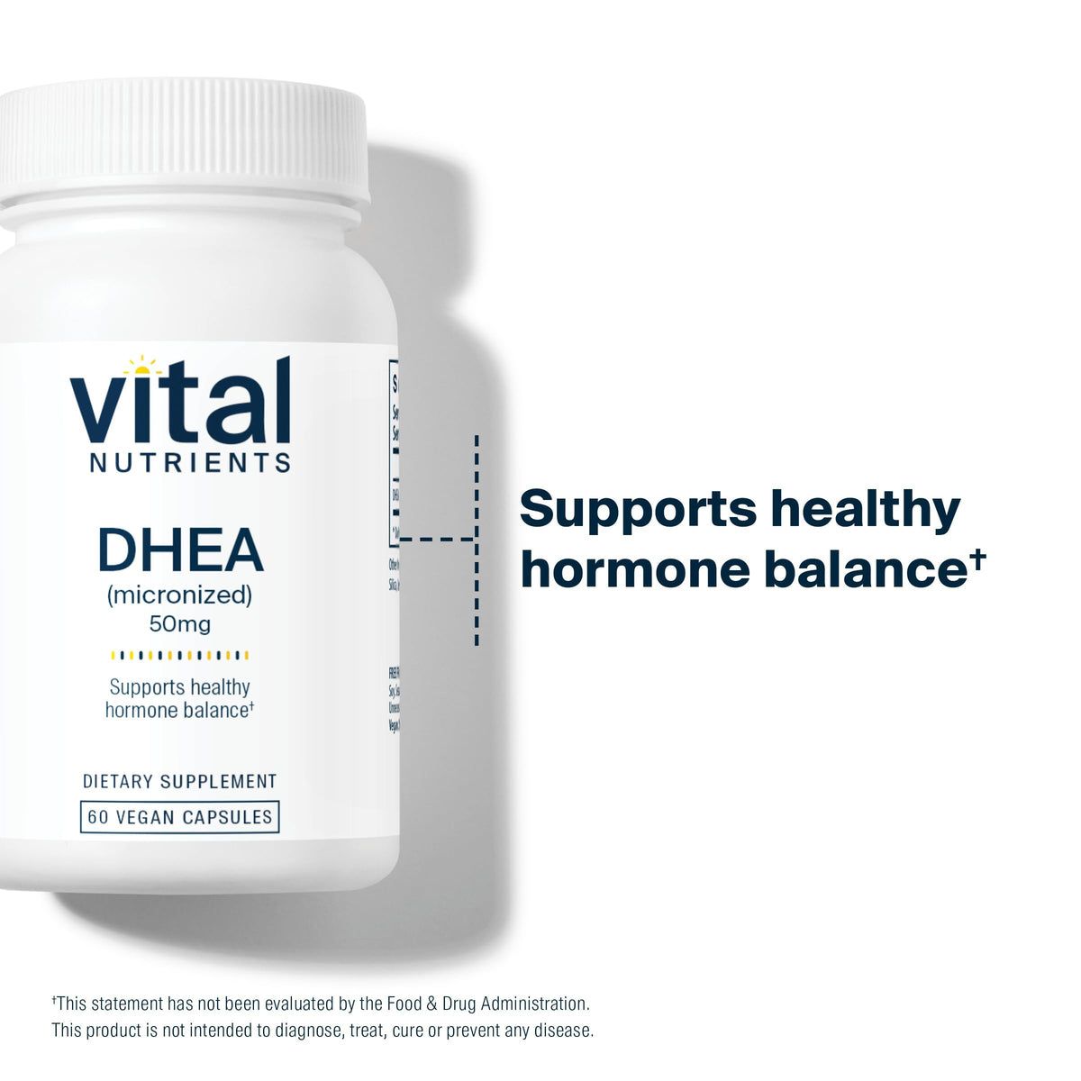 Vital Nutrients DHEA 50mg Hormone Balance - 60 Capsules - image 5