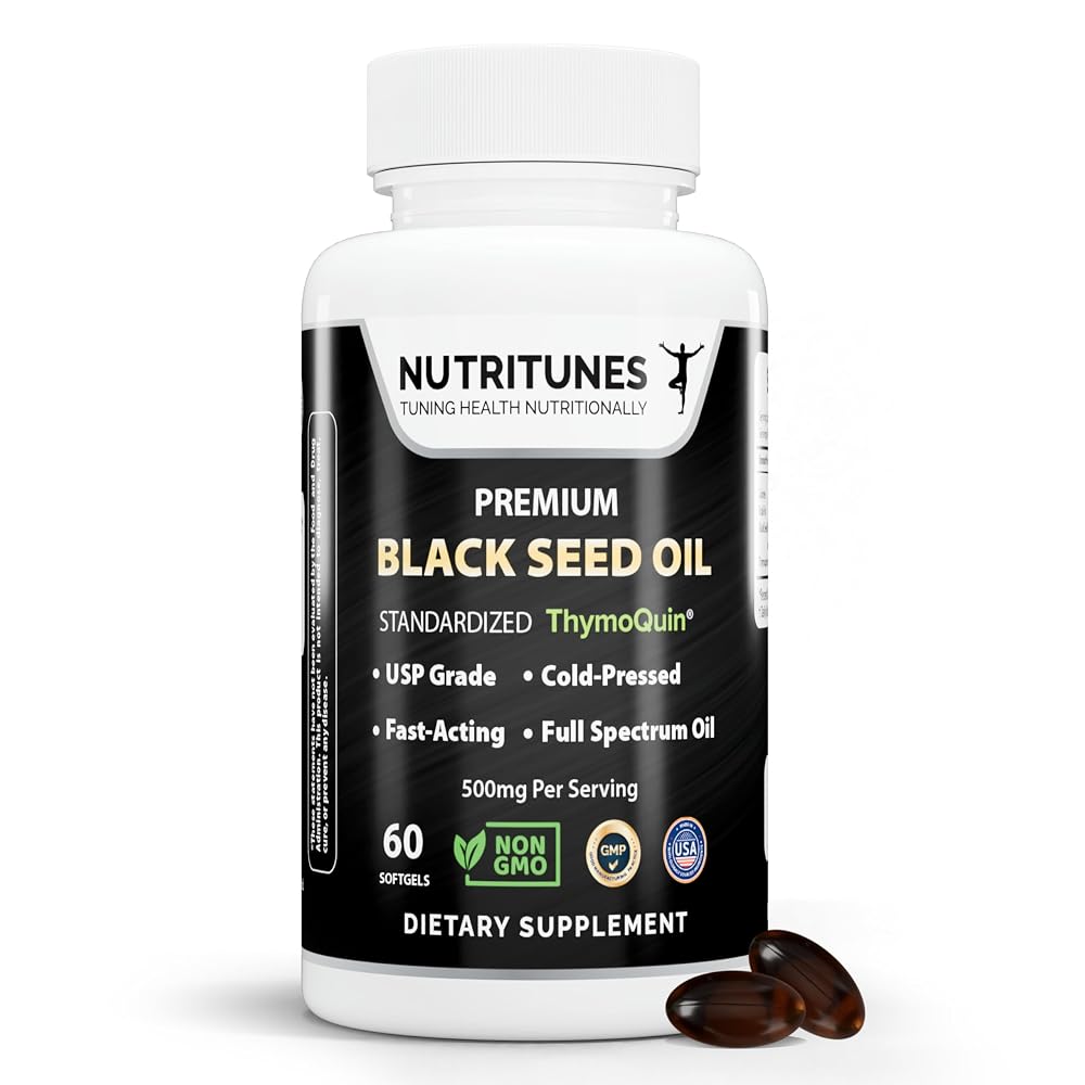 Nutritunes Black Seed Oil ThymoQuin - 60 Softgels