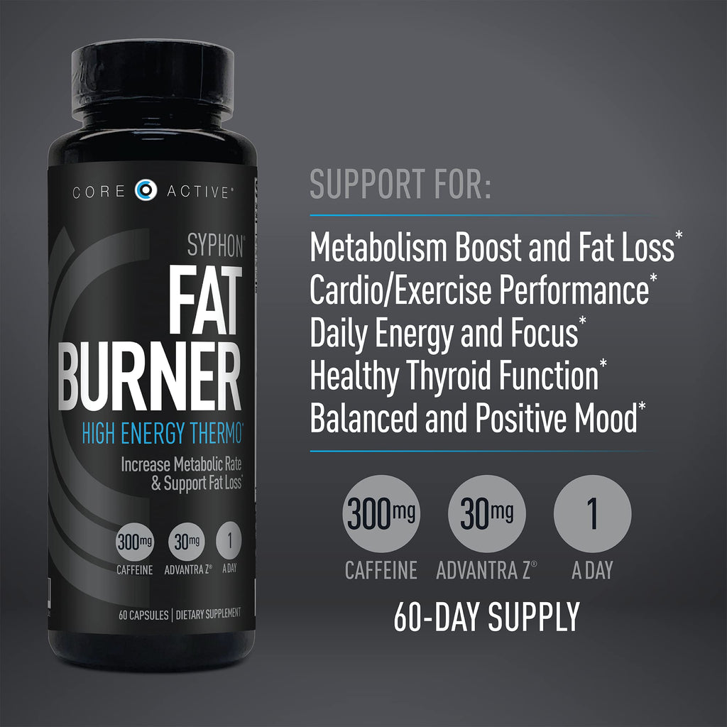 (CORE)ACTIVE Syphon Thermogenic Fat Burner for Men - 60 Capsules - image 6