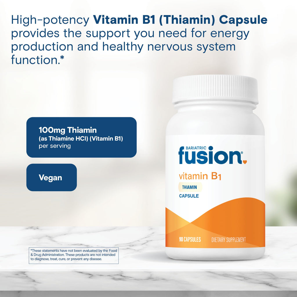 Bariatric Fusion Vitamin B1 Thiamine 100mg - 90 Capsules - image 5