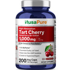 NusaPure Tart Cherry 1000mg Vegan - 200 Vegetarian Capsules
