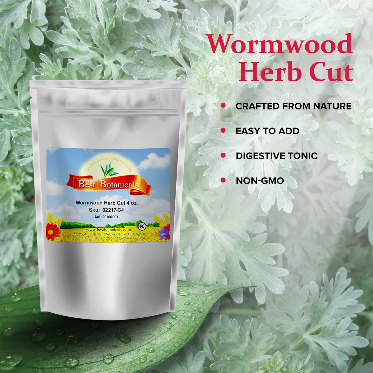 Best Botanicals Wormwood Herb Cut - 4 oz. - image 2