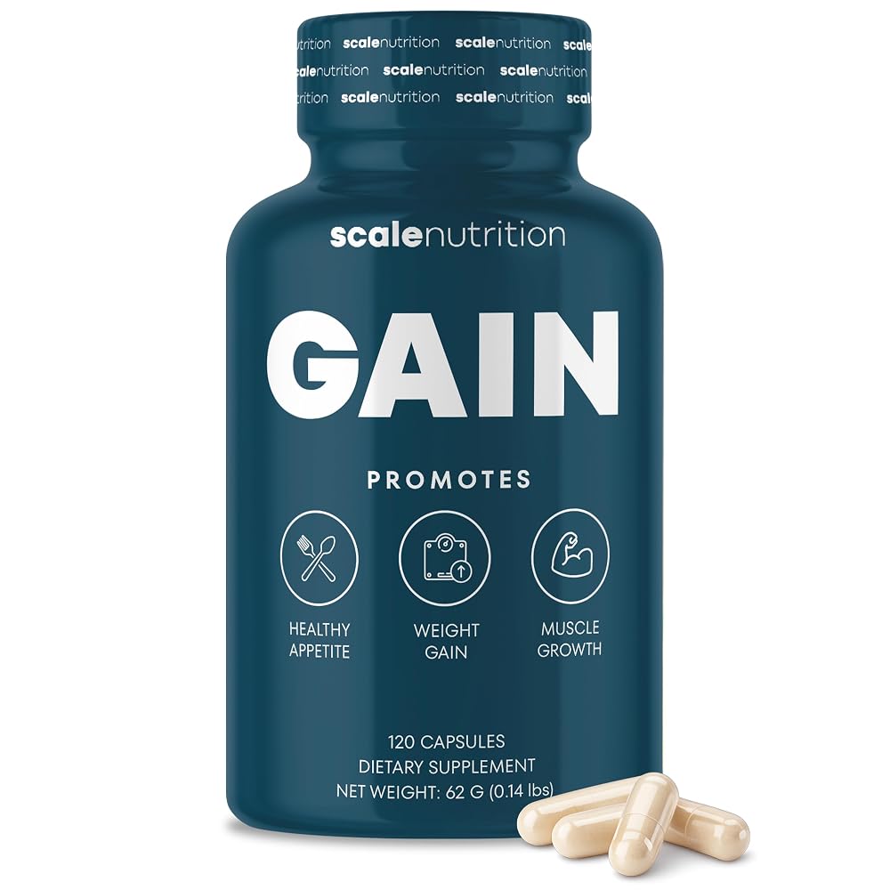 Scale Nutrition Appetite Booster Capsules for Weight Gain - 120 Capsules