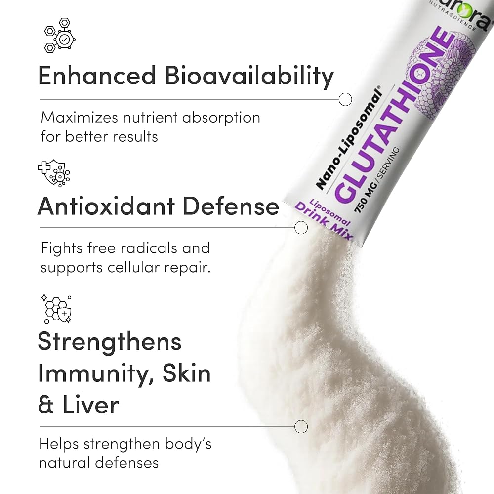 Vida Lifescience Aurora Nutrascience Mega-Pack Liposomal Glutathione