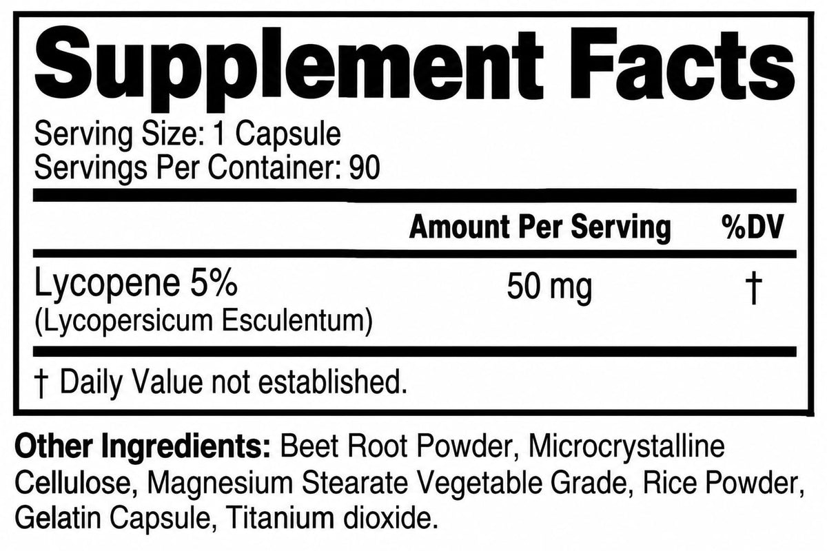 KRK SUPPLEMENTS Lycopene 50mg Antioxidant - 90 Capsules - image 4