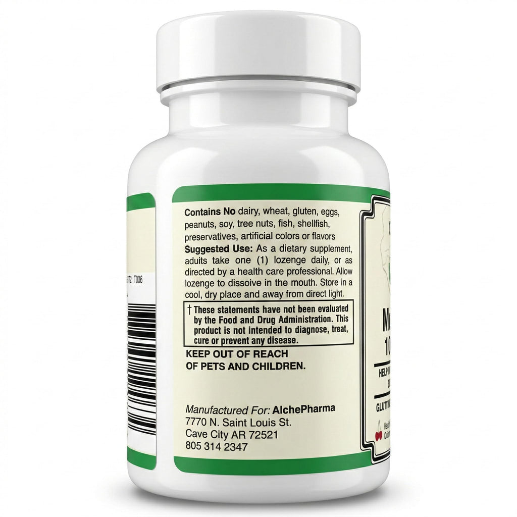 AlchePharma Coenzymated Methylfolate 1,360 mcg DFE - 60 Lozenges - image 6
