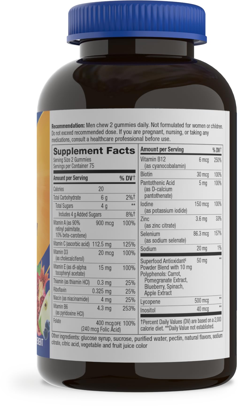 Nature's Way Alive! Men's Multivitamin Gummy - 150 Count - image 8