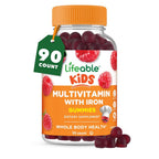 Lifeable Kids Multivitamin with Iron Gummies - 90 Gummies