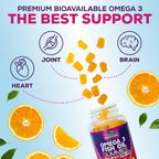 Nature's Nutrition Omega 3 Fish Oil Gummies - Extra Strength Omega-3