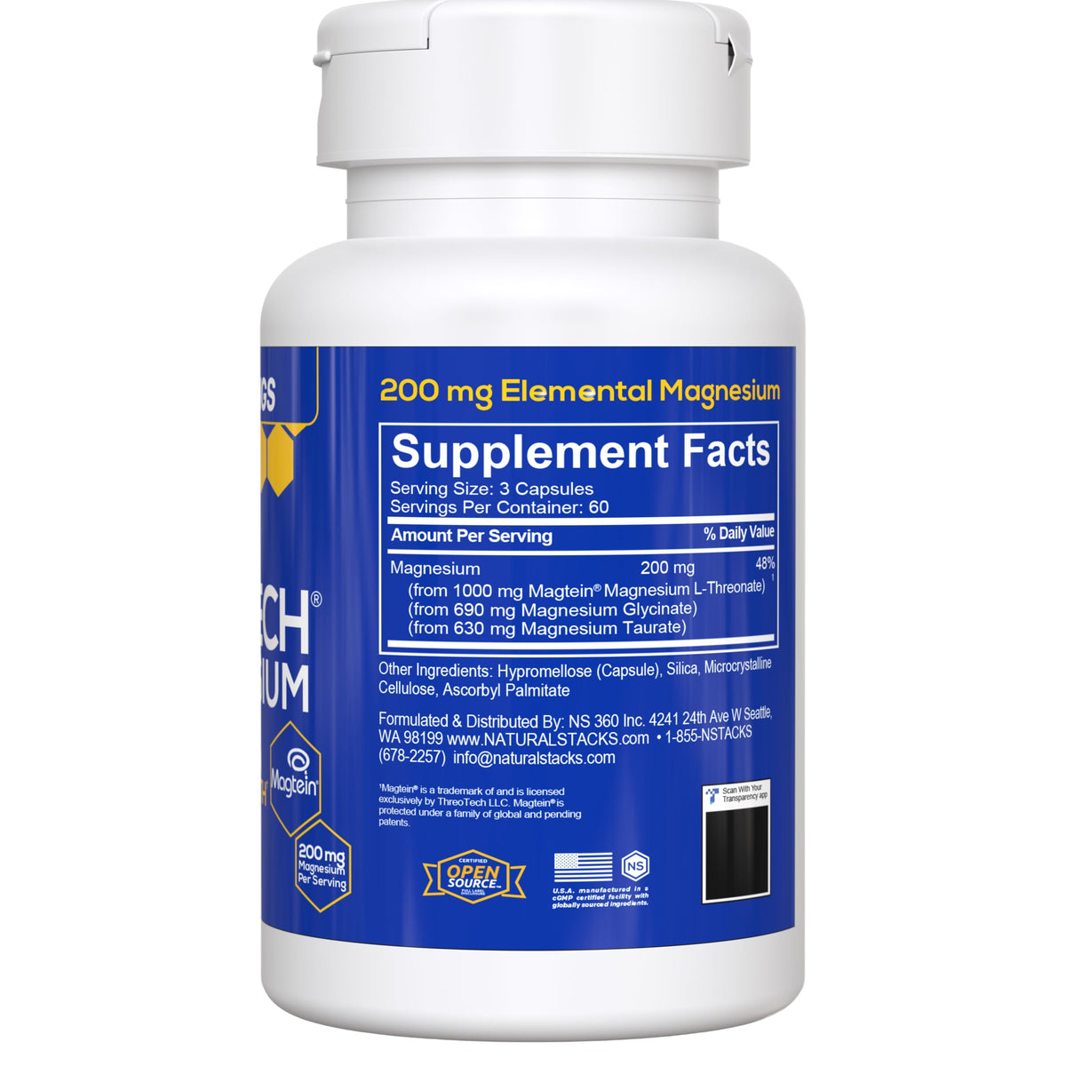 Natural Stacks MagTech Magnesium Complex - 180 Capsules - image 11