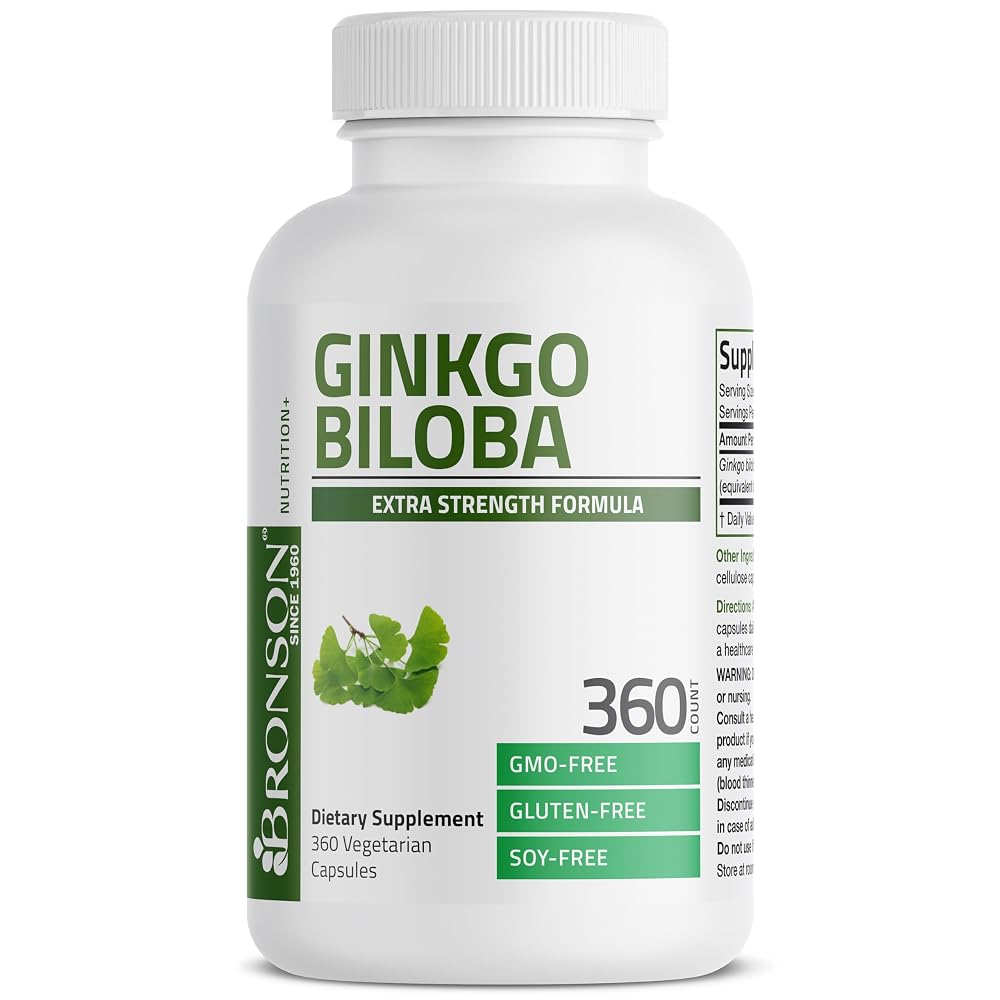 Bronson Ginkgo Biloba 500mg Extra Strength 500mg per Serving