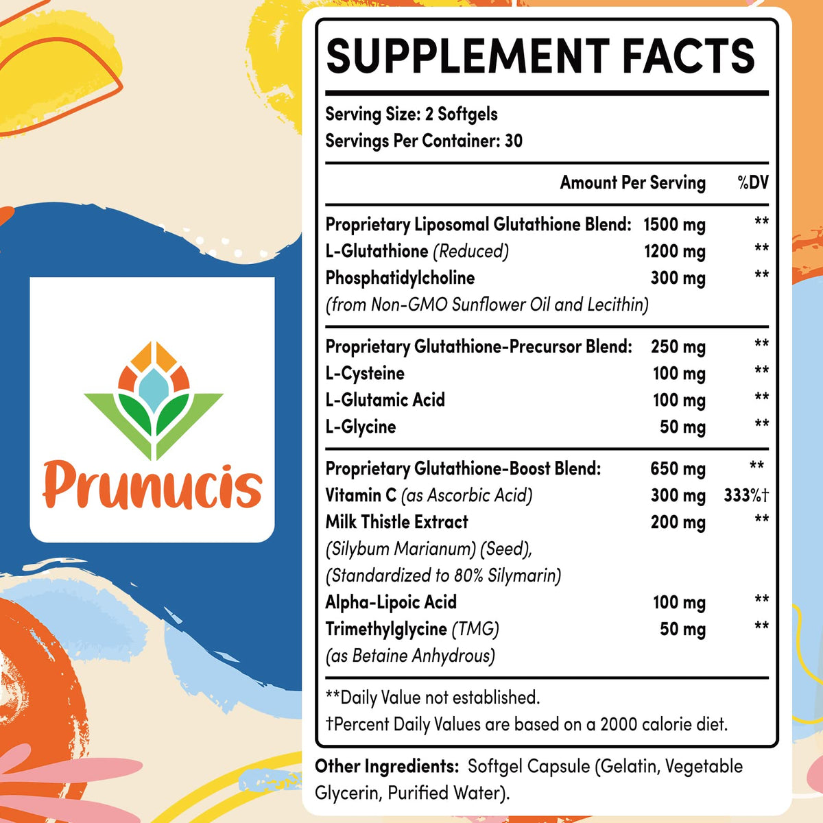 Prunucis Liposomal Glutathione, Pure Reduced L-Glutathione
