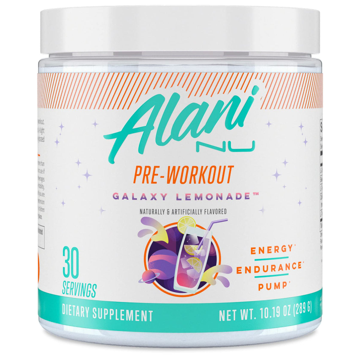 Alani Nu Pre-Workout Powder Galaxy Lemonade - 30 Servings