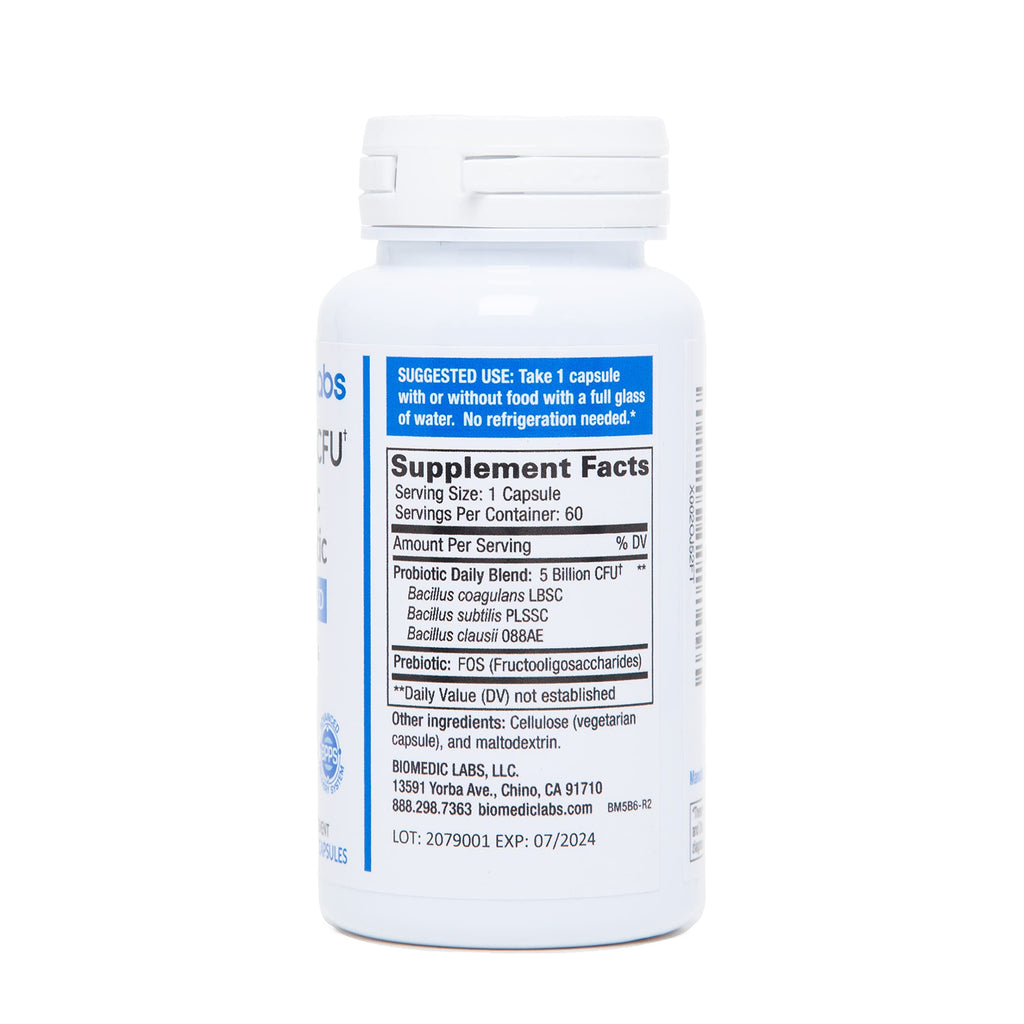 Biomedic Labs RX Probiotic 5 Billion CFU - 60 Vegetarian Capsules - image 2