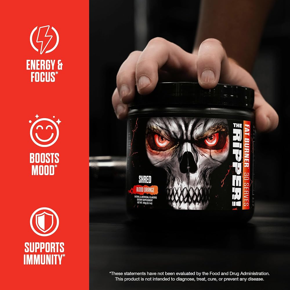 JNX SPORTS The Ripper Thermogenic Fat Burner Pre-Workout Powder - 30 Servings - image 3