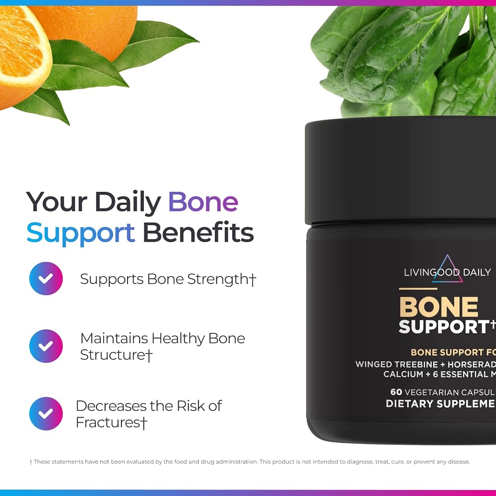 Livingood Daily Bone Health Support Calcium Supplement - 60 Capsules - image 5