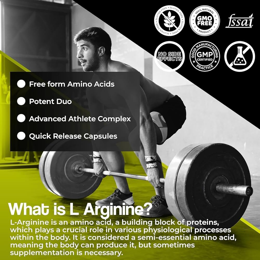 Generic L-Arginine 1000 mg with Chromium Picolinate - 60 Vegetarian Capsules - image 5