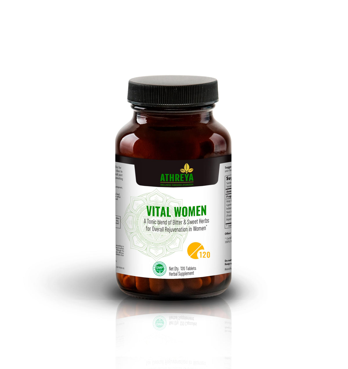 Athreya Herbs Vital Woman Ayurvedic Supplement - 120 Tablets