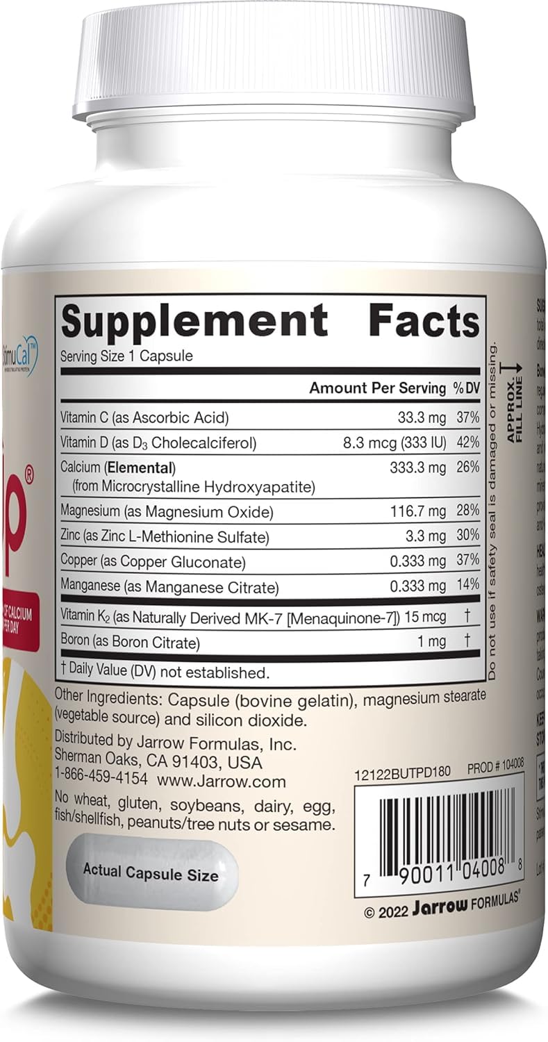 Jarrow Formulas BoneUp Three Per Day Bone Health - 180 Capsules - image 9