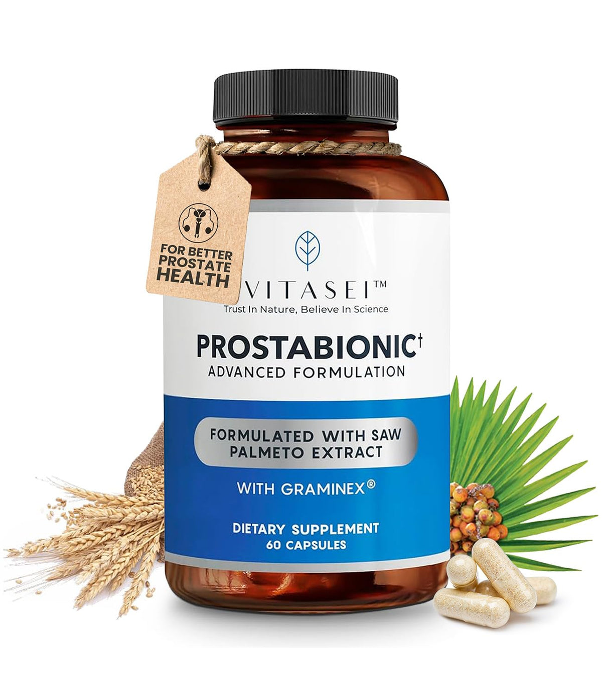 VITASEI Prostabionic Prostate Dietary Supplements for Men W/Saw