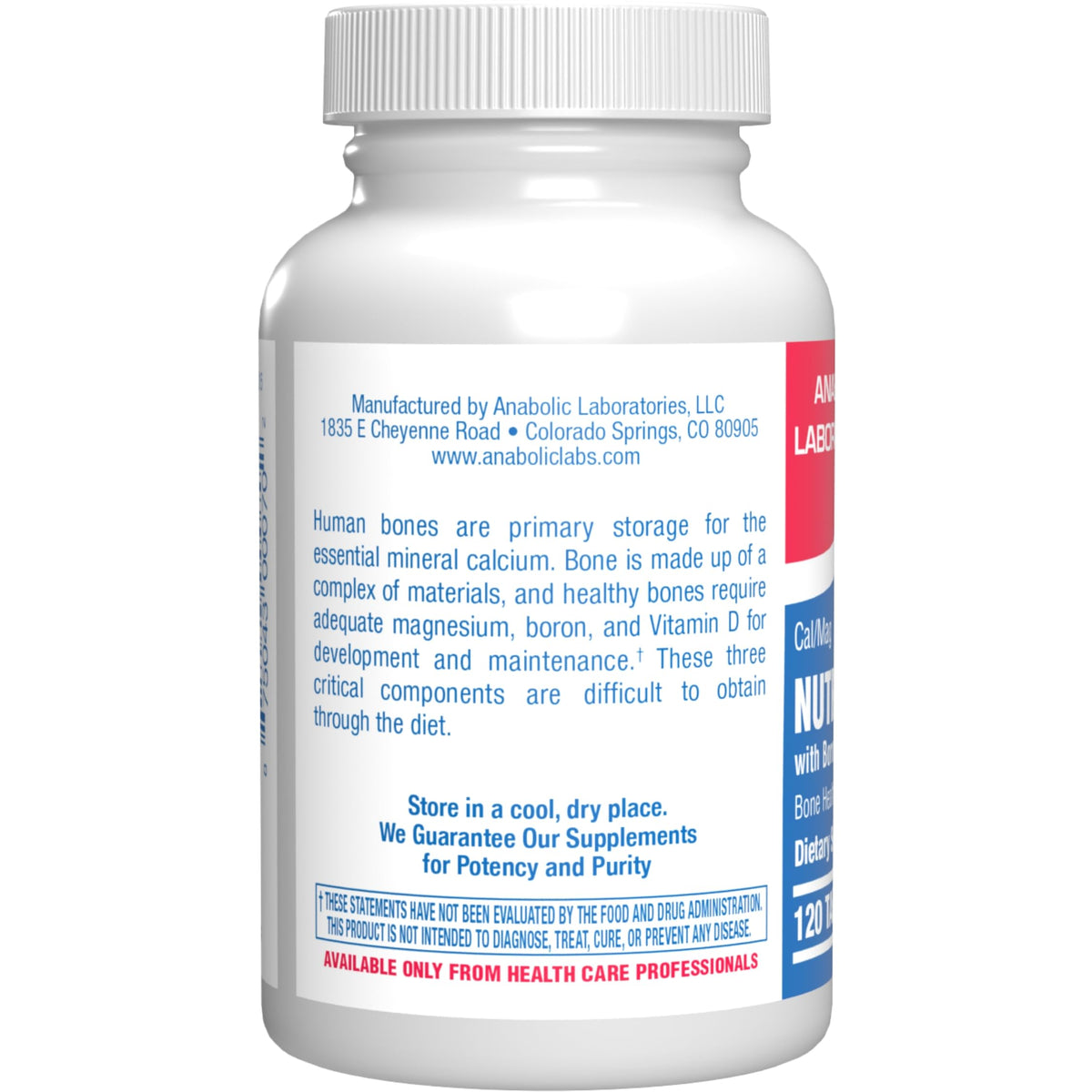 Anabolic Laboratories Calcium Magnesium D3 Bone Supplement - 120 Count - image 2