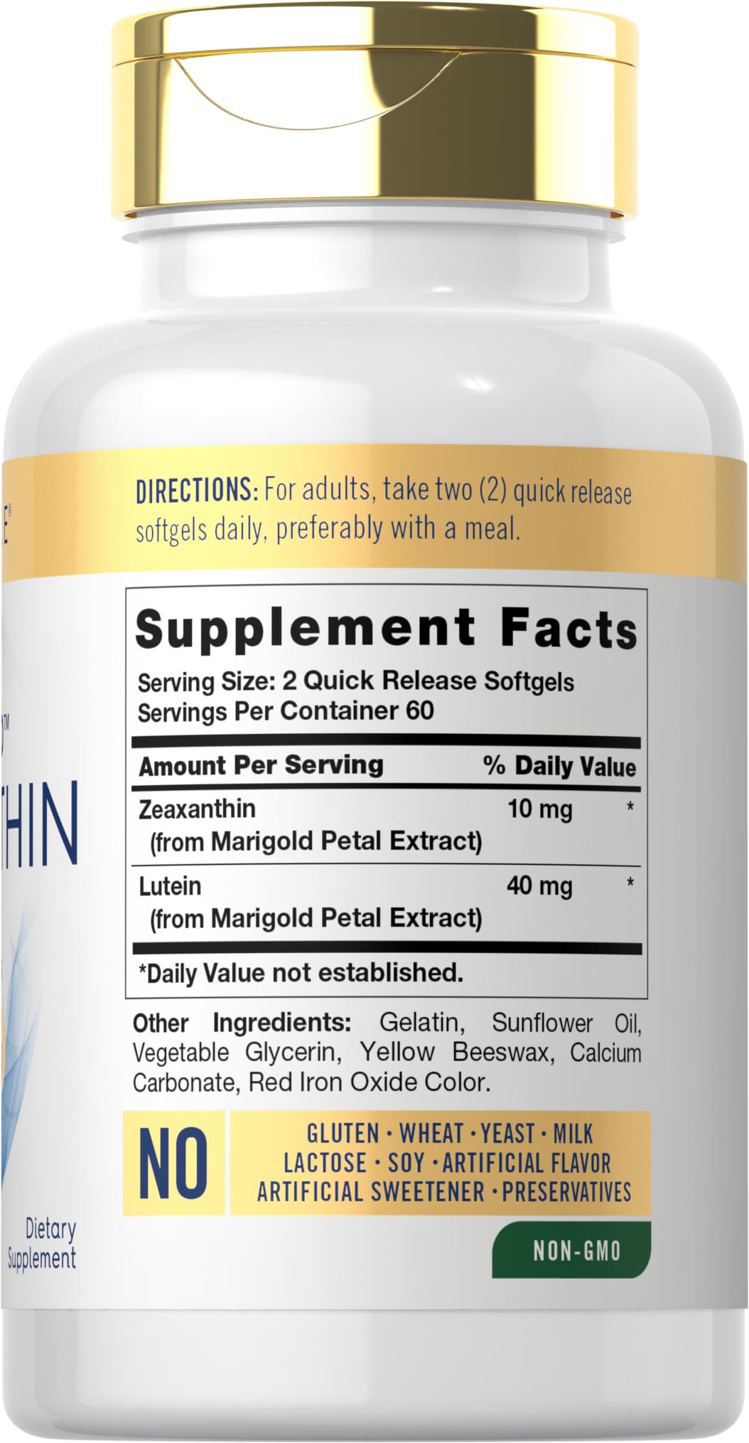 Carlyle Zeaxanthin 10mg Eye Health Support - 120 Softgels - image 2