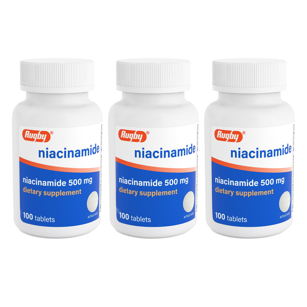 Rugby Niacinamide 500 mg Tablets