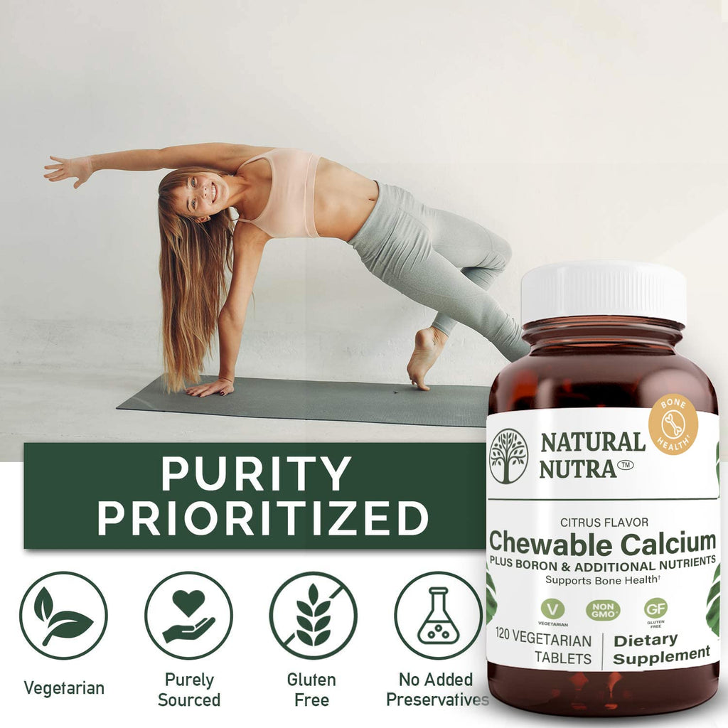 Natural Nutra Calcium Citrate with Vitamin D3 Bone Strength - 120 Tablets - image 4
