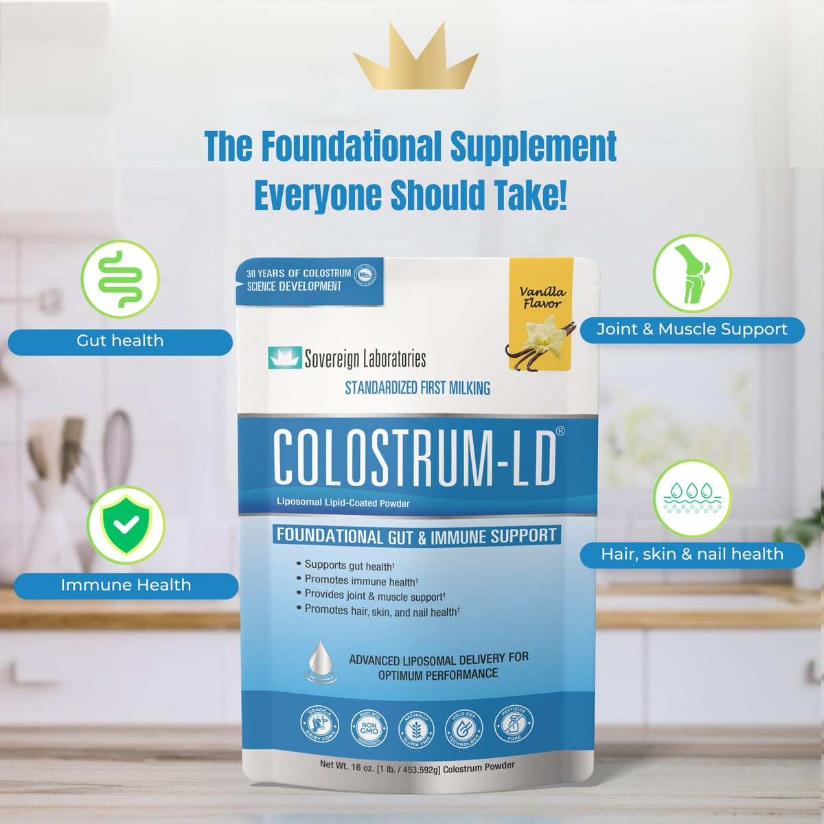 Colostrum-LD Powder Natural Vanilla Flavor - 453g - image 4