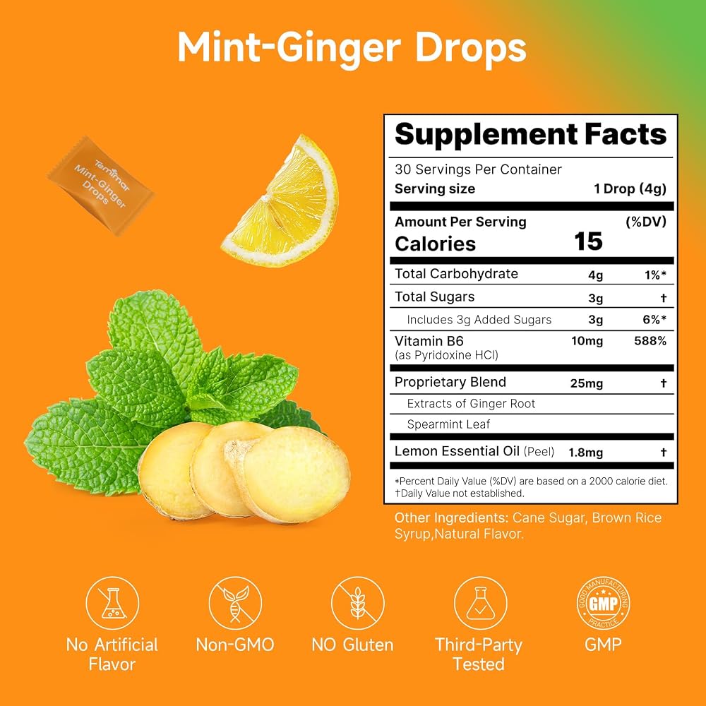 Temimar Ginger Candy for Nausea Relief
